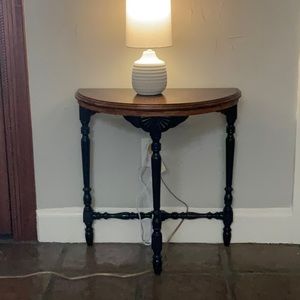 Vintage Demi Lune Console Table
